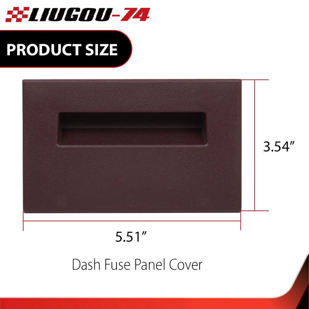 Red dashboard fuse panel cover fits 1988-1994 for Chevrolet and for GMC Suburban Blaze trucks. Q
