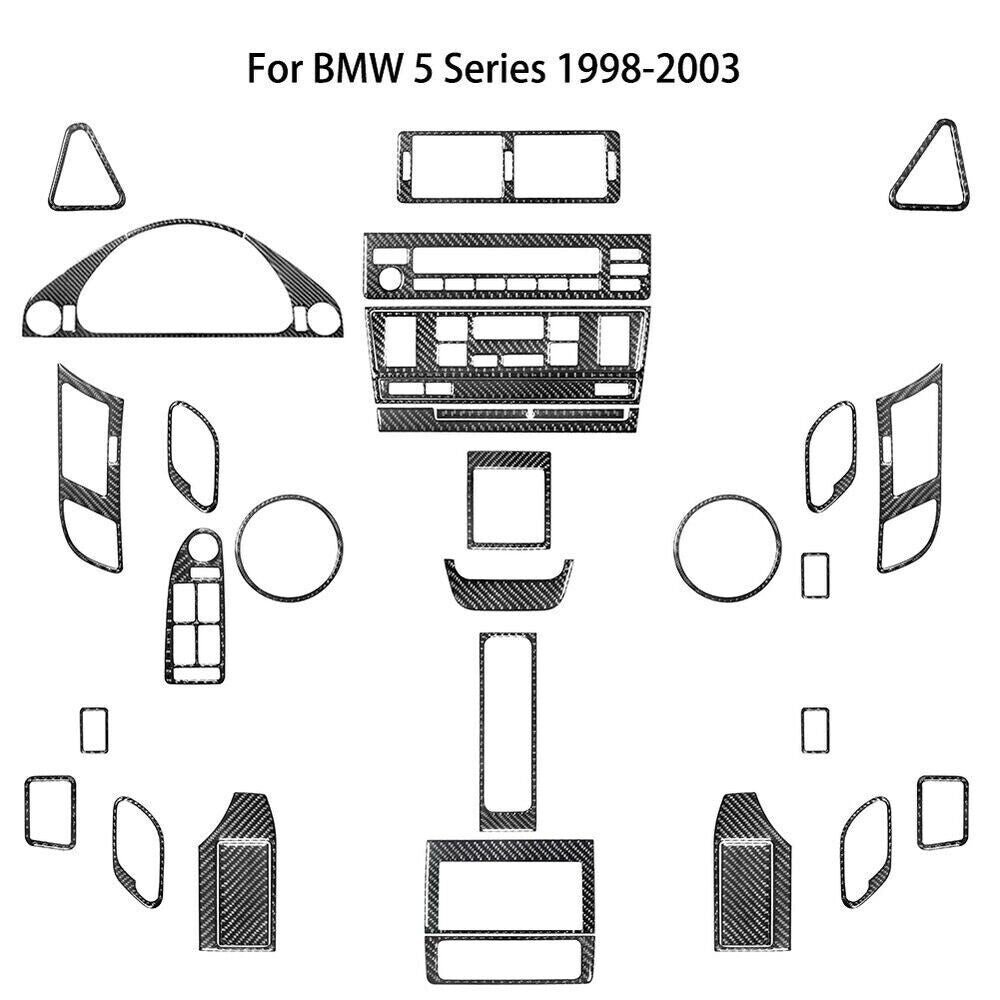35 Carbon Fiber Full Interior Kit Cover Trim For 5- E39/M5 1998-2003 n