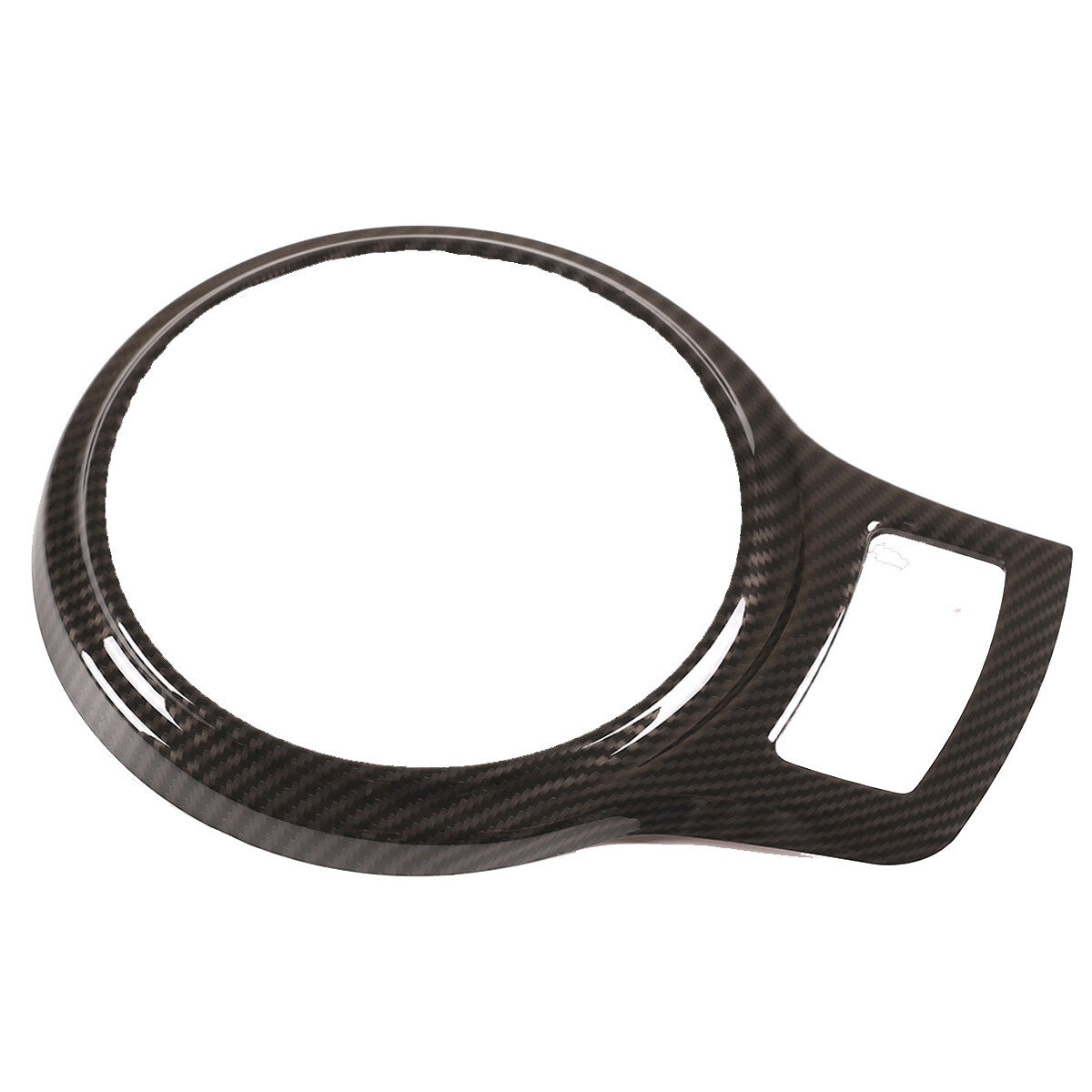 3Pcs Carbon Fiber Interior Steering Wheel Cover Trim for Cadillac ATS 2013-2019- v