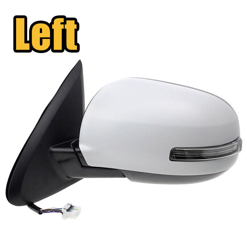 White left-hand side mirror light assembly for Mitsubishi Outlander 2013-2020