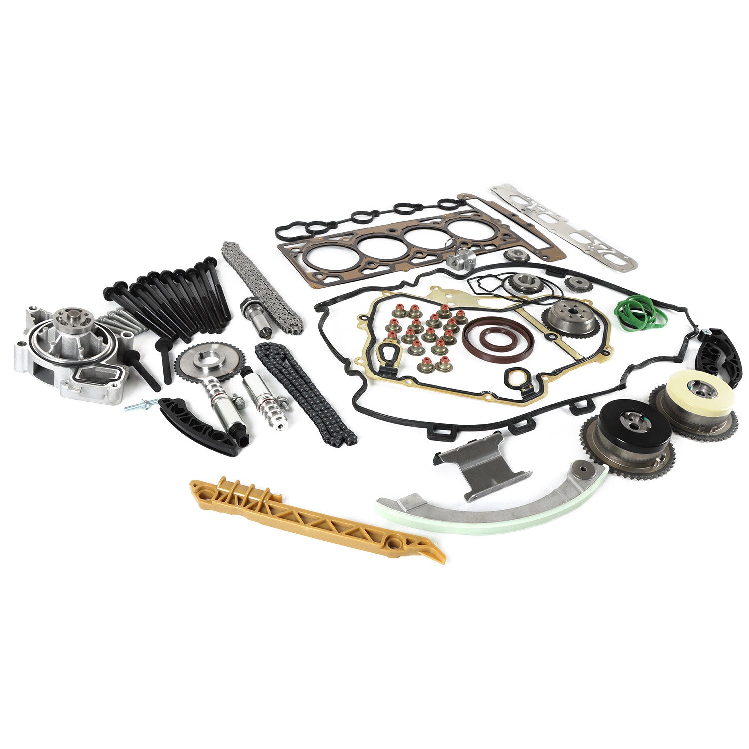 Timing Chain Kit Head Gasket Bolts Set For 2009-2016 GM Ecotec 2.0L 2.4L