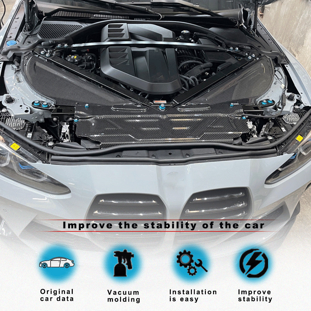 for BMW G80 M3 G82 G83 M4 21+ DRY CARBON FIBER Engine Cold Air Intake Hood Cover