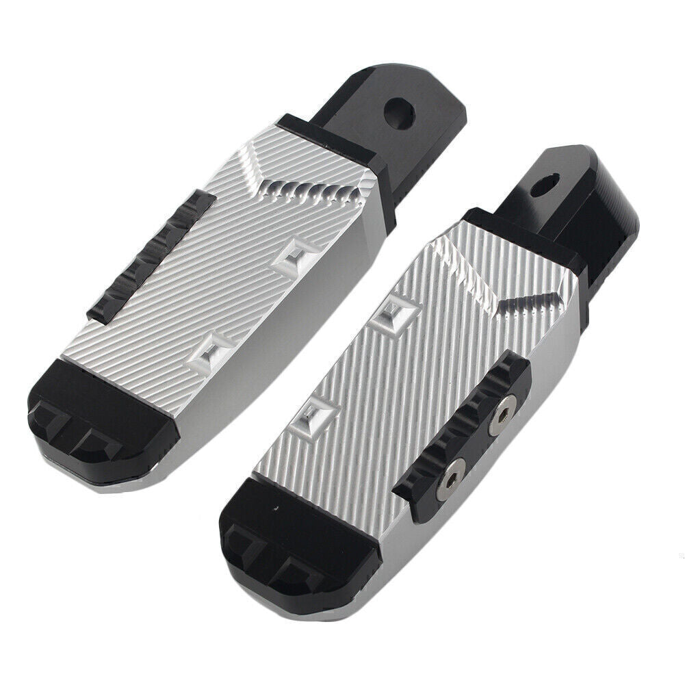 Rear Passenger Footrests Foot Pegs Pedal Fit for Yamaha YZF R1 R6 R1M R1S Silver