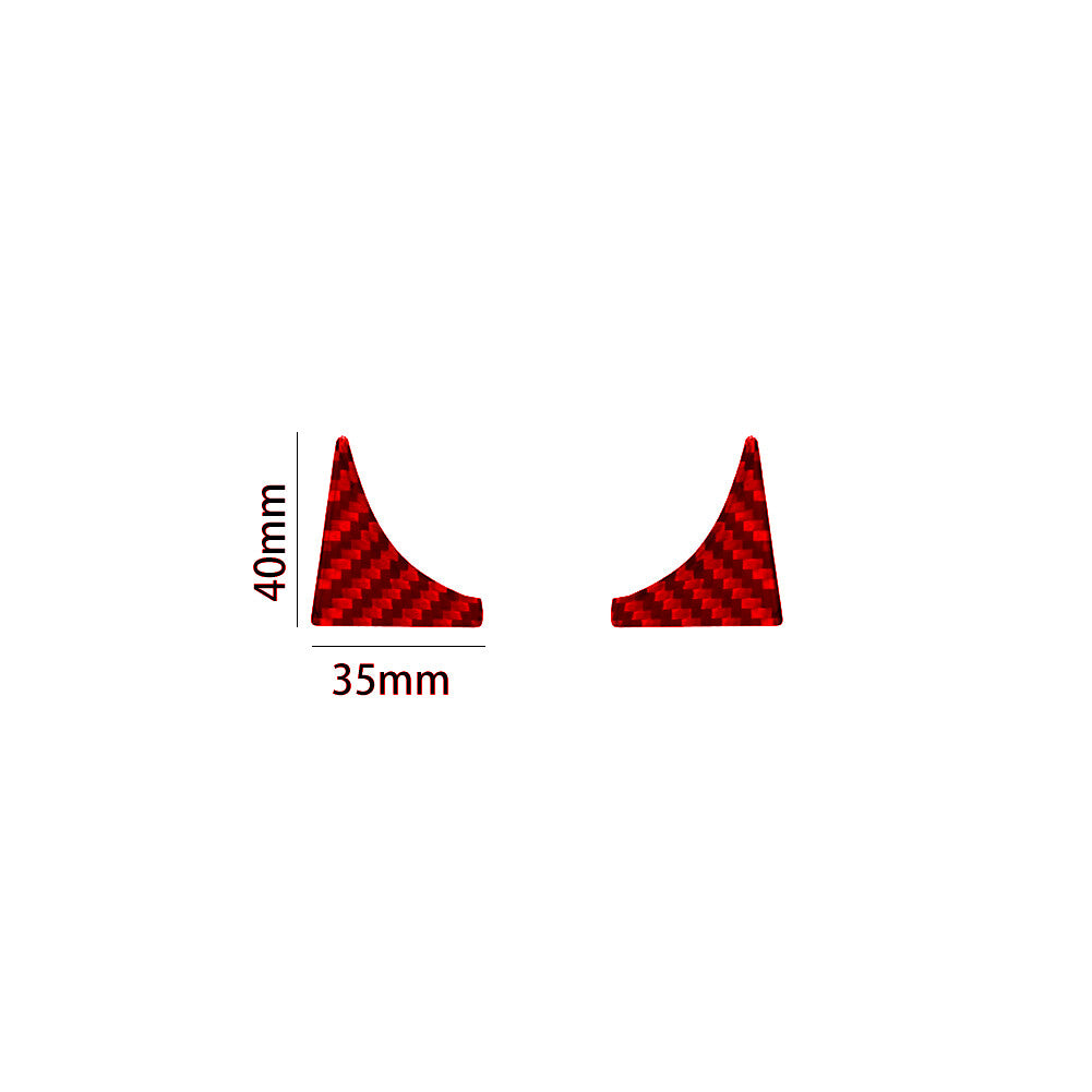 Red Carbon Fiber Console Dashboard Panel Cover Trim For 5 E60 2005-10 v