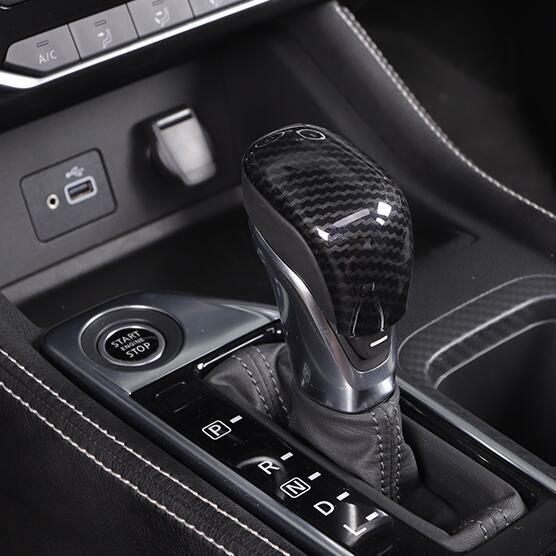 Carbon Fiber Style Gear Shift Knob Cover Trim 1pcs For Versa 2020 v