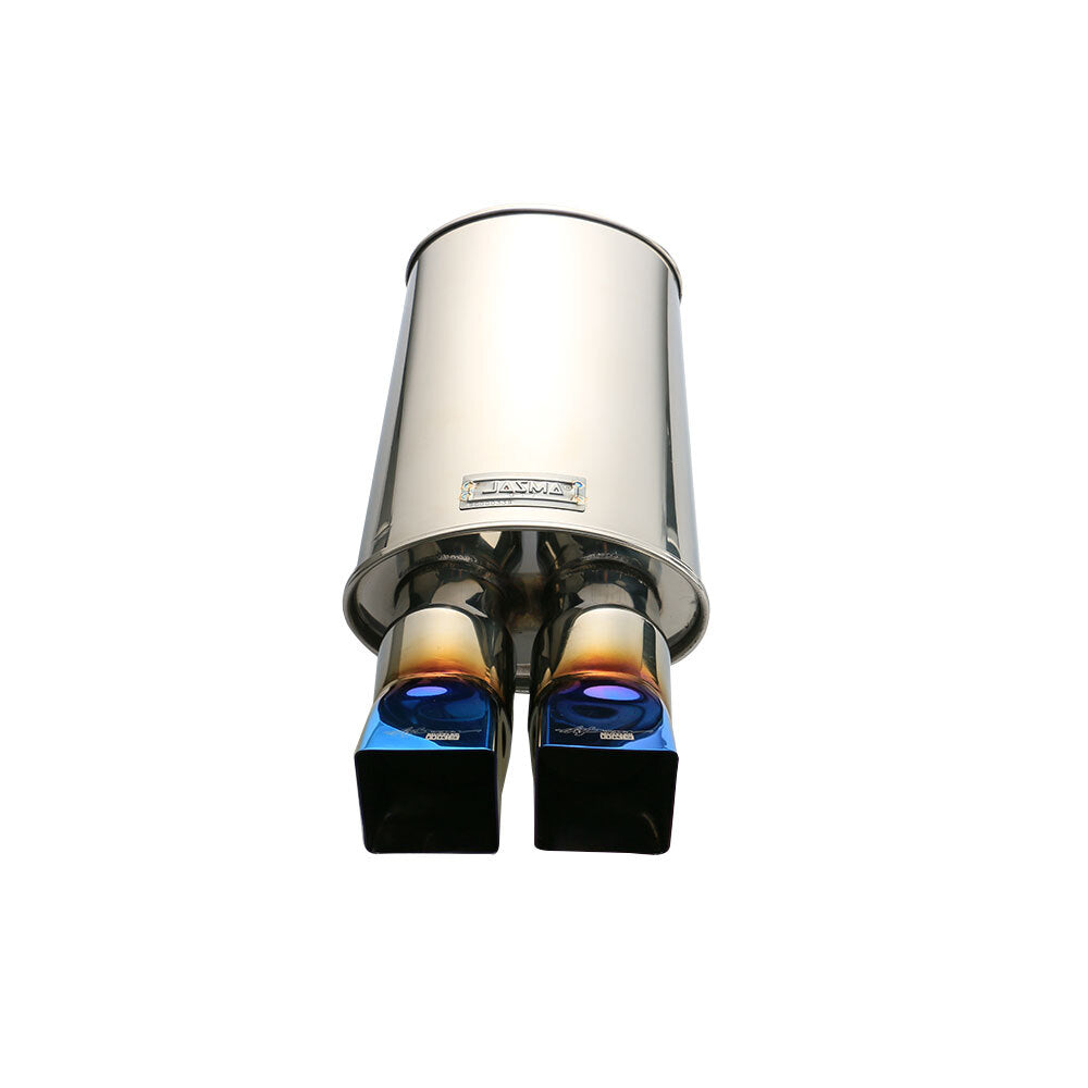 Blue Exhaust Tip 2.5 ID Dual Tips Sport Sound Muffler Tip Auto 1.5mm Thick HPJ