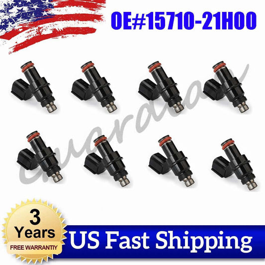8x 15710-21H00 Fuel Injectors Replacement NEW for SUZUKI GSX-R1000 2007 2008 K7
