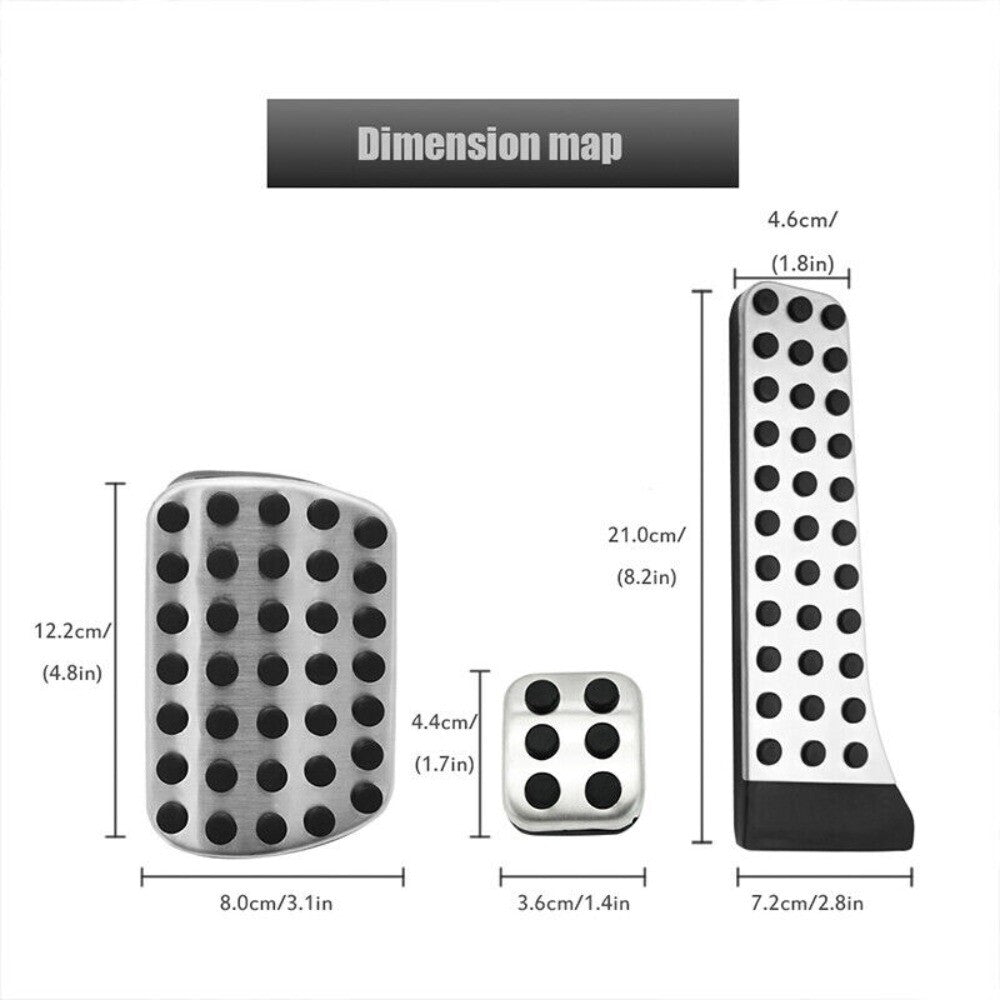 Vehicle Footrest Brake Pedal Stainless Cover For C/E/SL-Class n