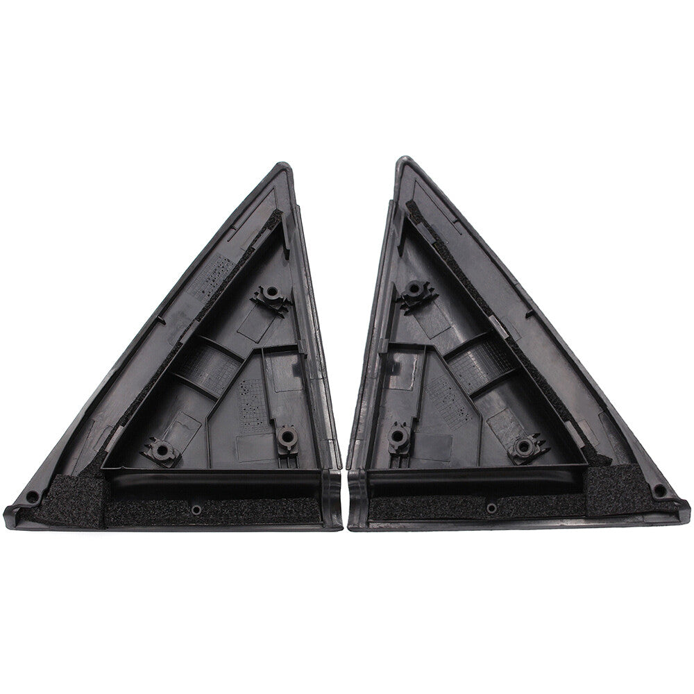 2 Rear Door Outside Delta Moldings for 2004-2009 for Kia Spectra Left  Right Black