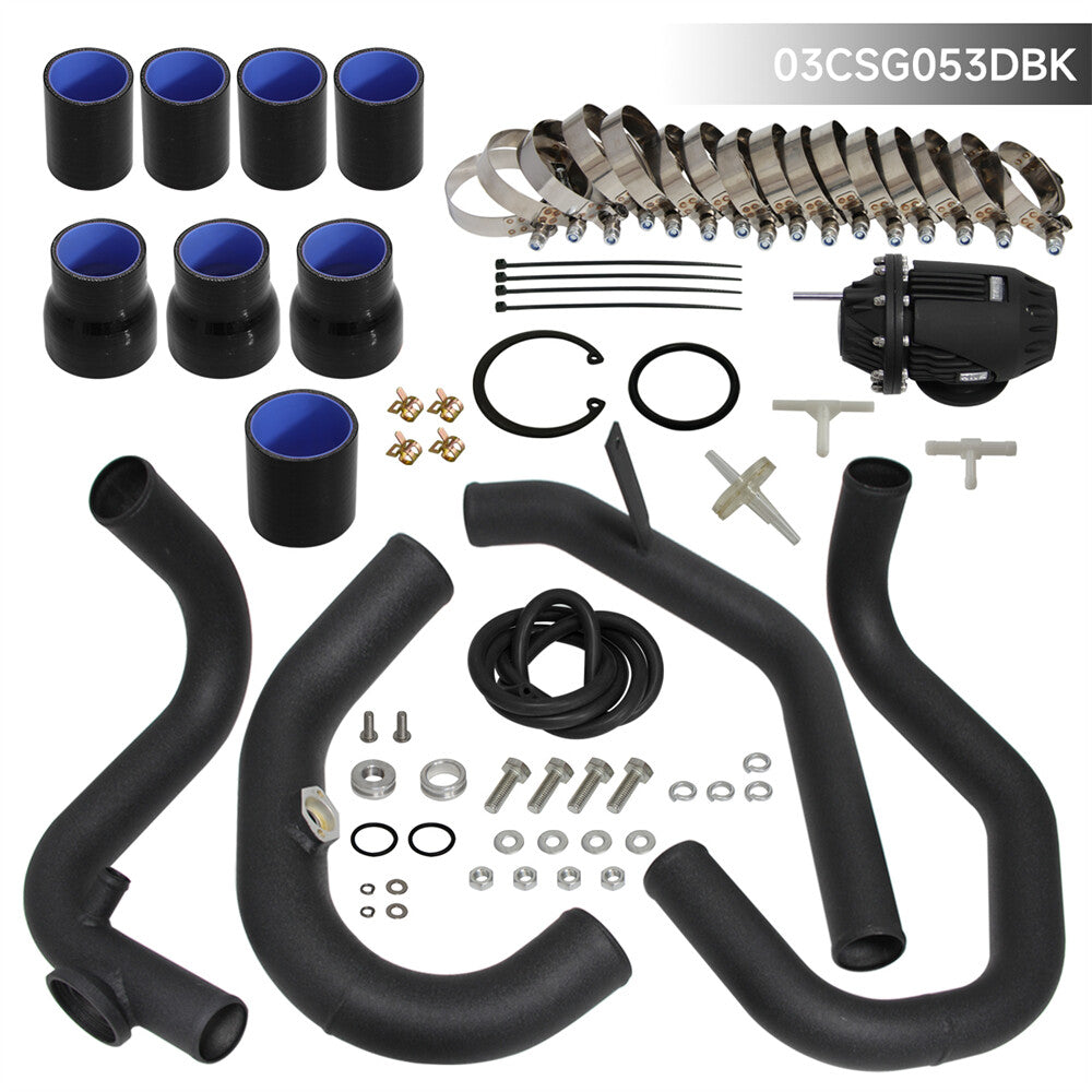 Intercooler Piping Kit + BOV Kit for VW for Jetta for Golf GTI MK4 1.8T 1998-2005 Black