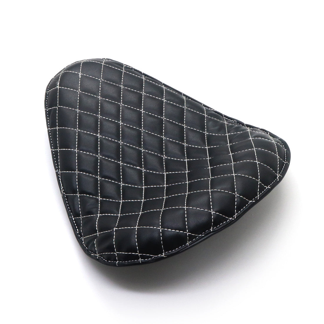 Black Diamond PU Leather Driver for Seat Spring  Bracket For Bobber Chopper Custom