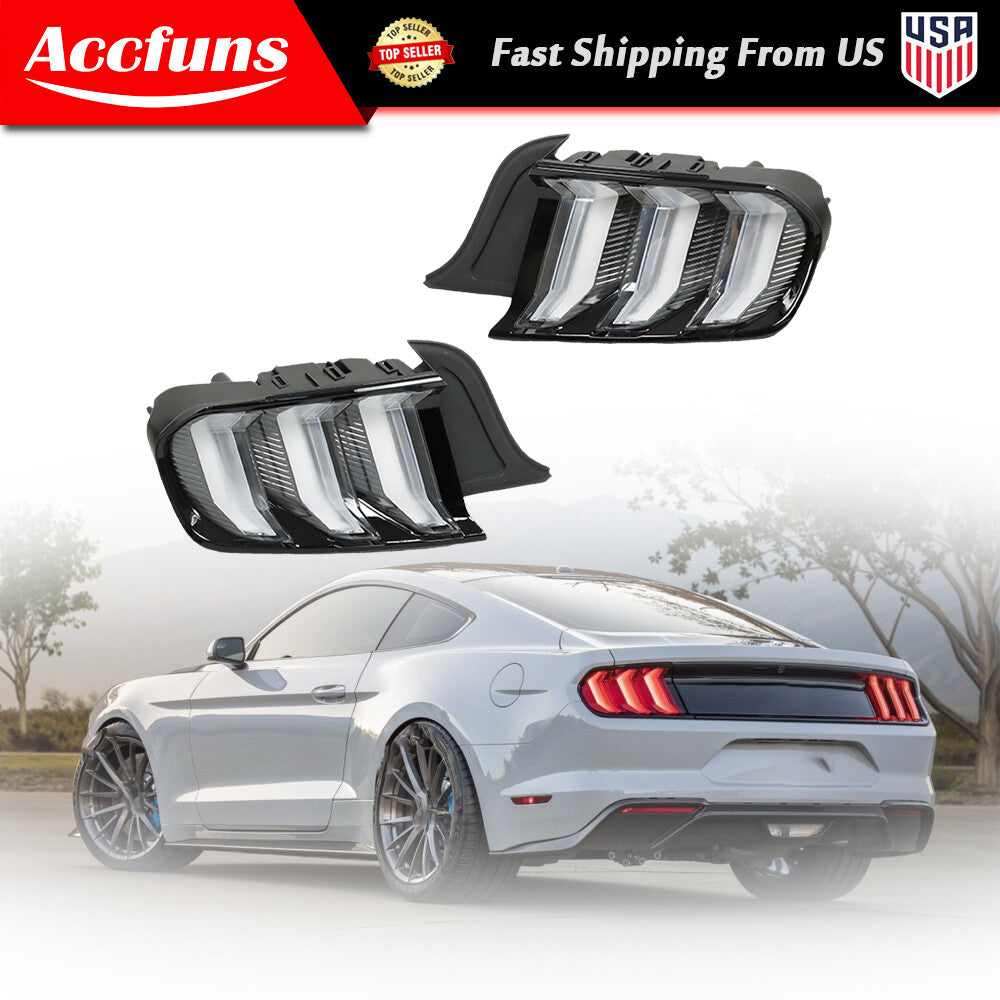 Rear passenger + driver side LED taillight assembly for 2015-2022 for Mustang - n