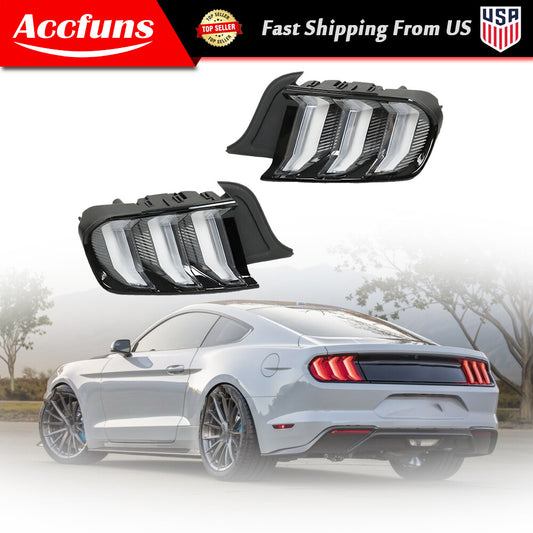 Rear passenger + driver side LED taillight assembly for 2015-2022 for Mustang - n