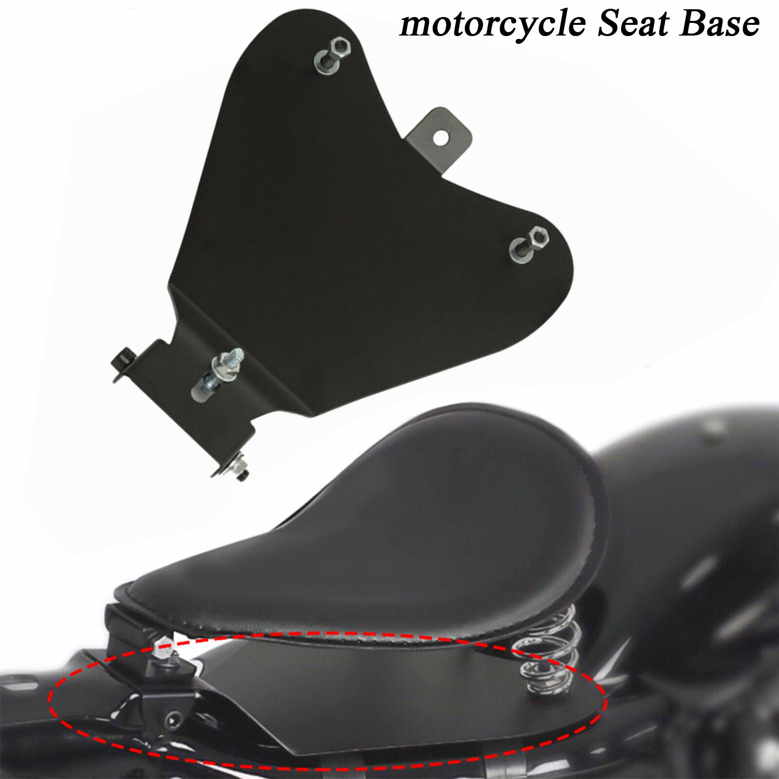 Solo spring mounting kit with for seat base bracket for Harley Sportster Bobber
