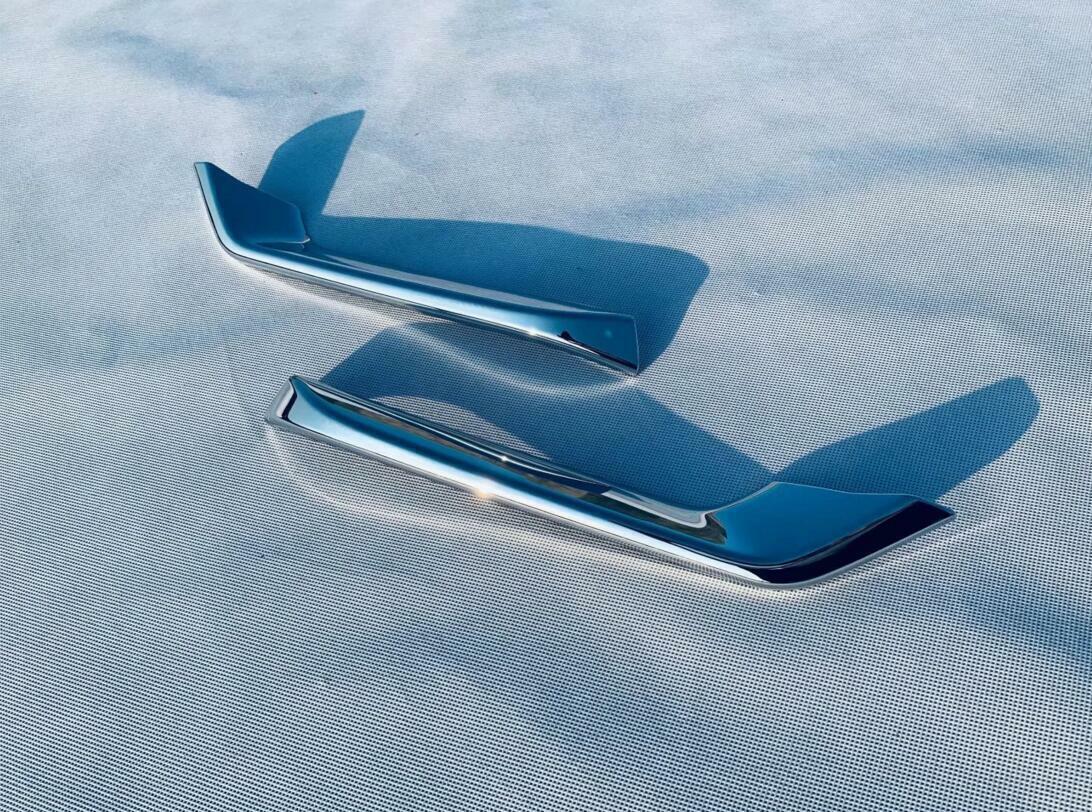 For Highlander 2020-22 Silver Car Rearview Mirror Side Molding Cover Trim v