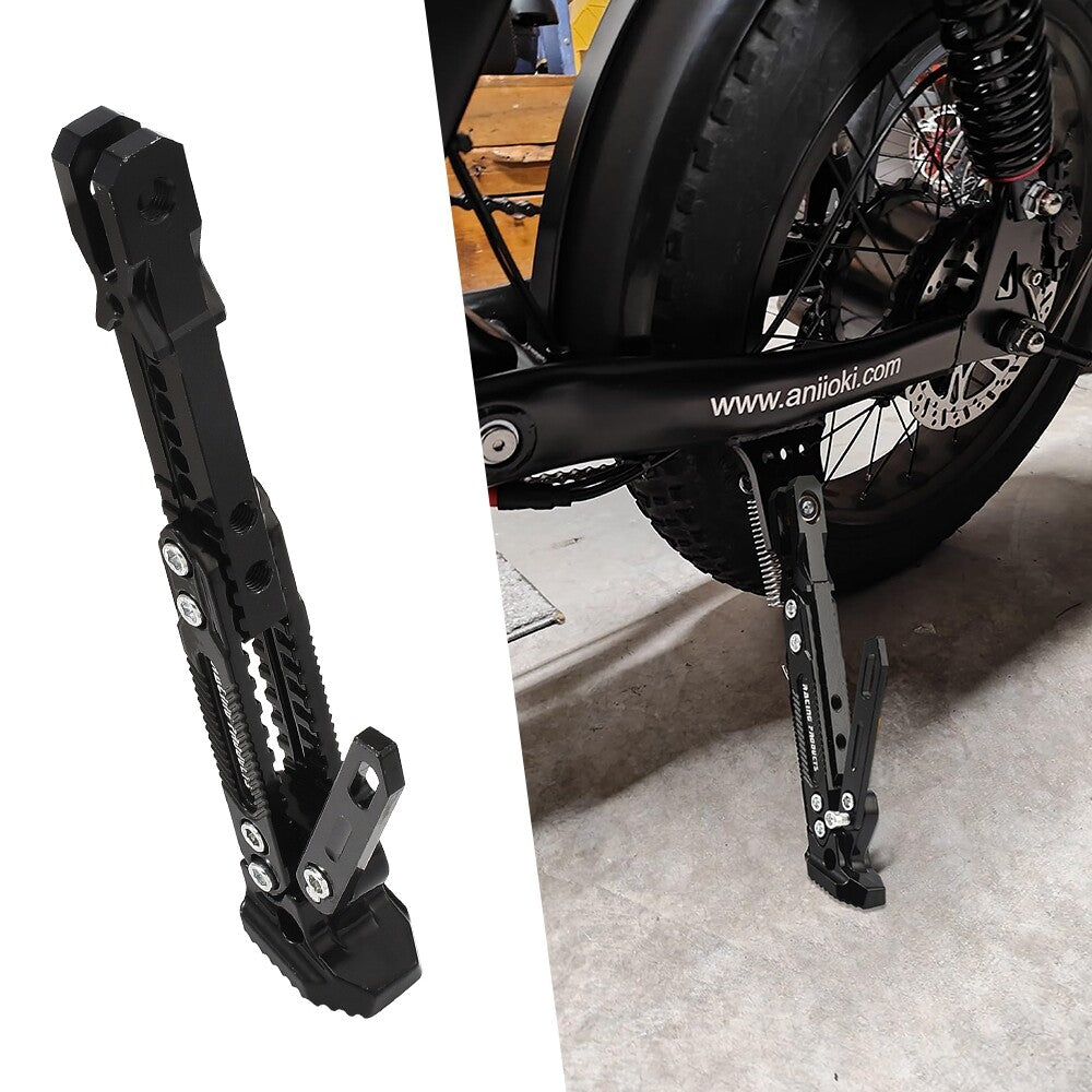 Black Motorcycle Side Stand Aluminum Alloy Short Motorcycle Motorbike Kickstand