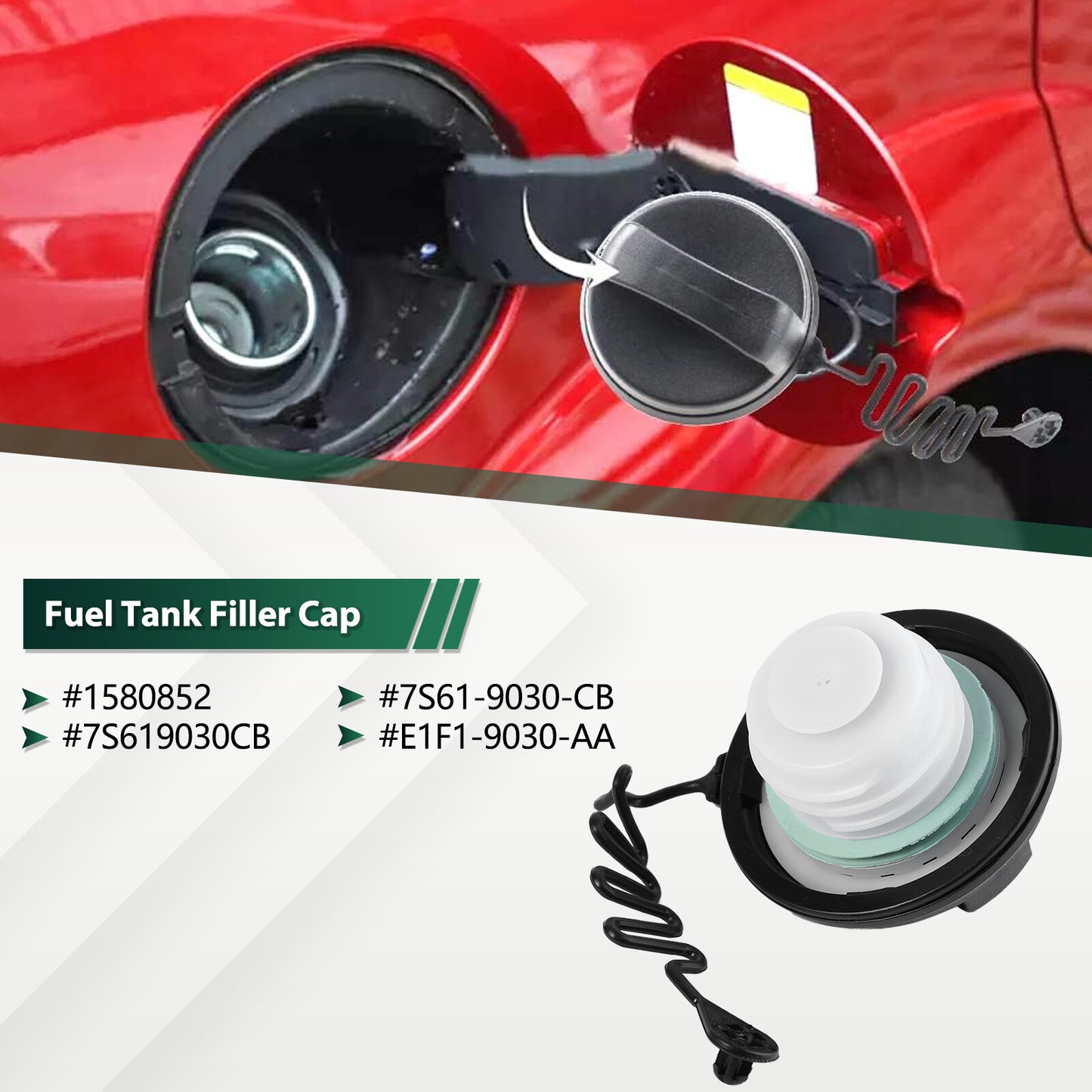  for ford  Transit MK8 2014-2019 Petrol Diesel Fuel Filler Cap 1580852 7S619030CB Q