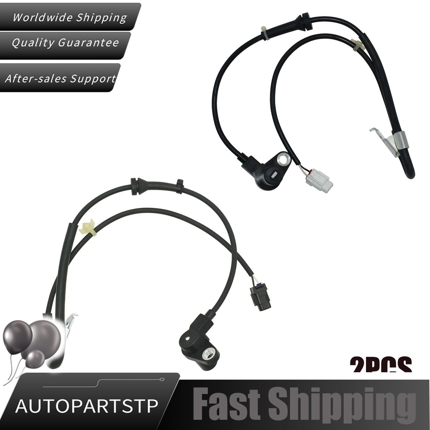 A Pair ABS Wheel Speed Front for Suzuki for Swift III C 56210-62J00 56220-62J00