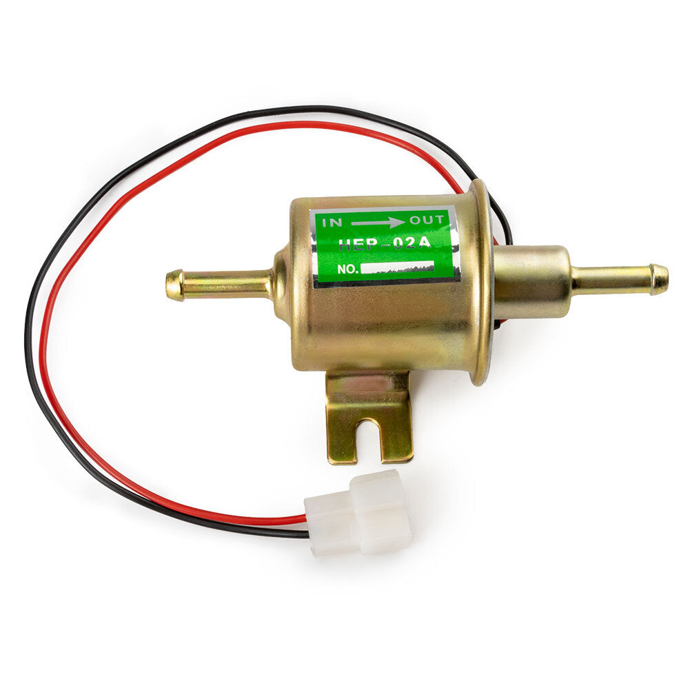 1X 12V Electric Fuel Pump HEP-02A Universal Inline Low-Pressure Gas and Diesel Fuel Pump Q
