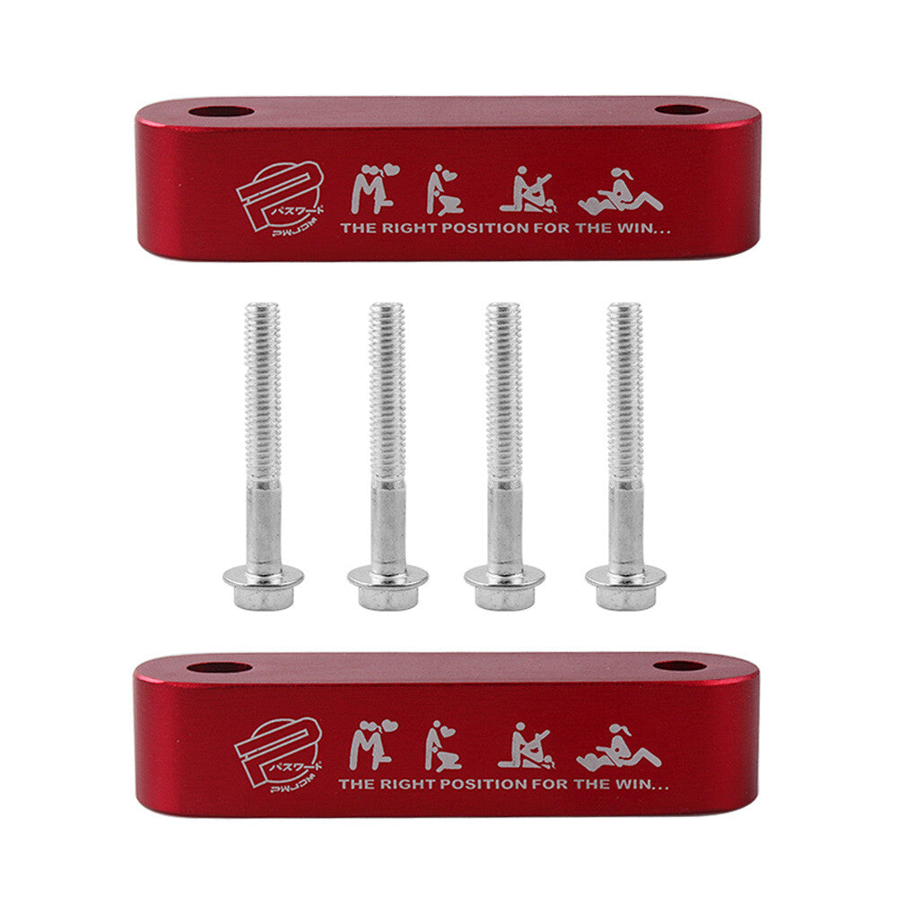 JDM Red Hood Spacer Risers Set For 90-01 Integra 88-00 CRX Q