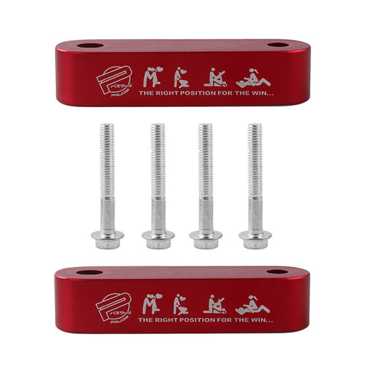 JDM Red Hood Spacer Risers Set For 90-01 Integra 88-00 CRX Q