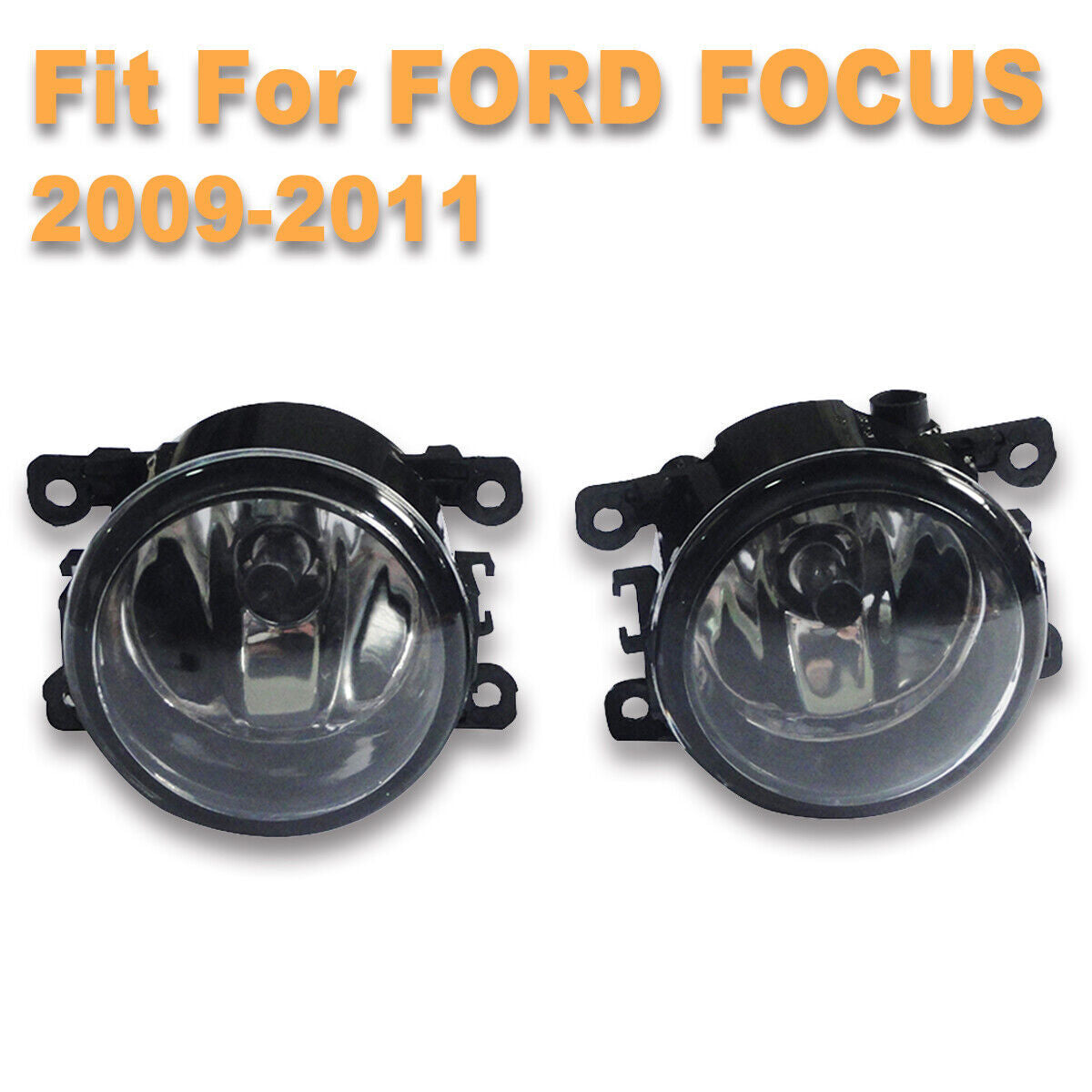 Left Right Clear Lens Bumper Driving Fog Light Lamps for Ford Focus 2009-2014