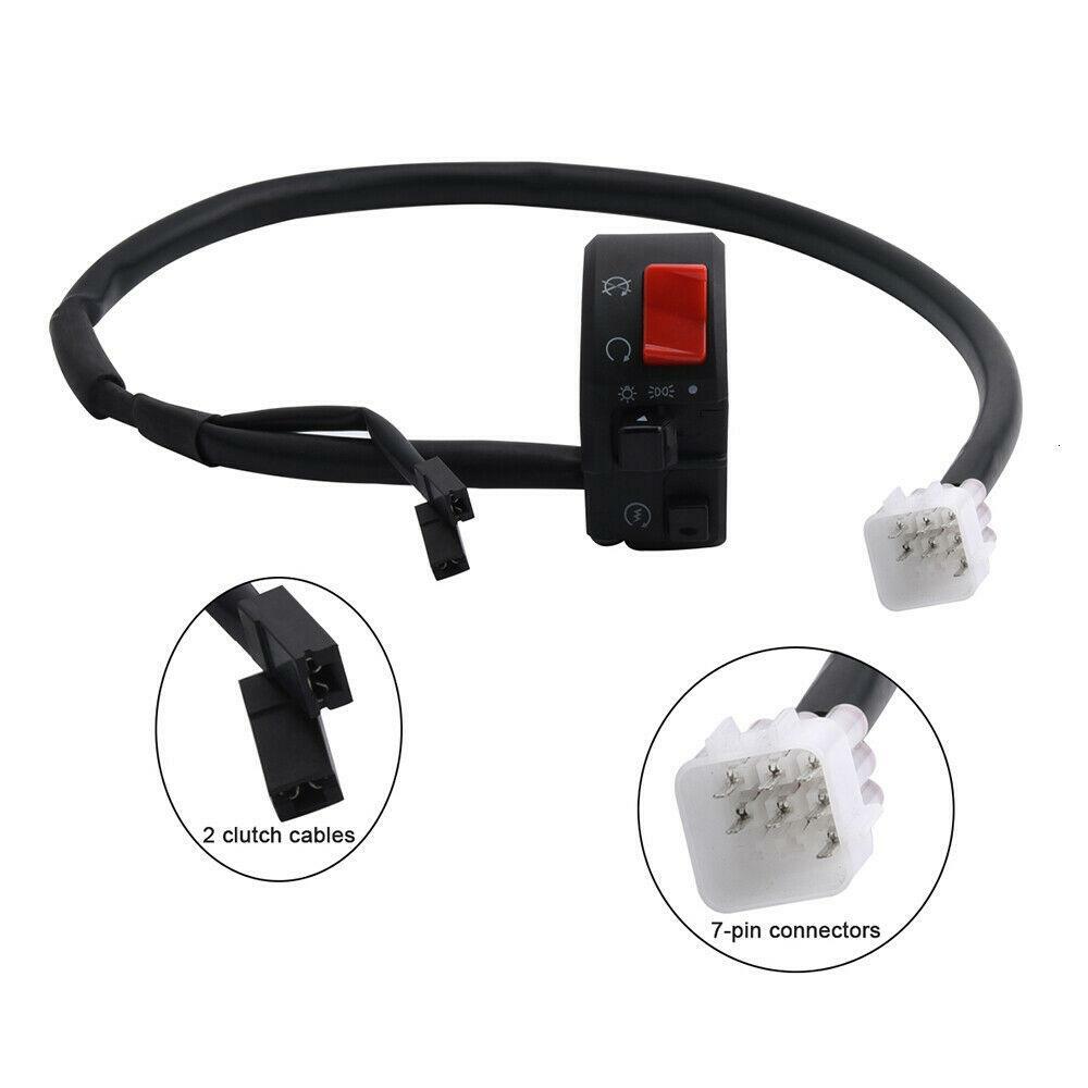 2 x 7/8 inch motorcycle handlebar switch light switch / Hi & Low Beam / Killer - n
