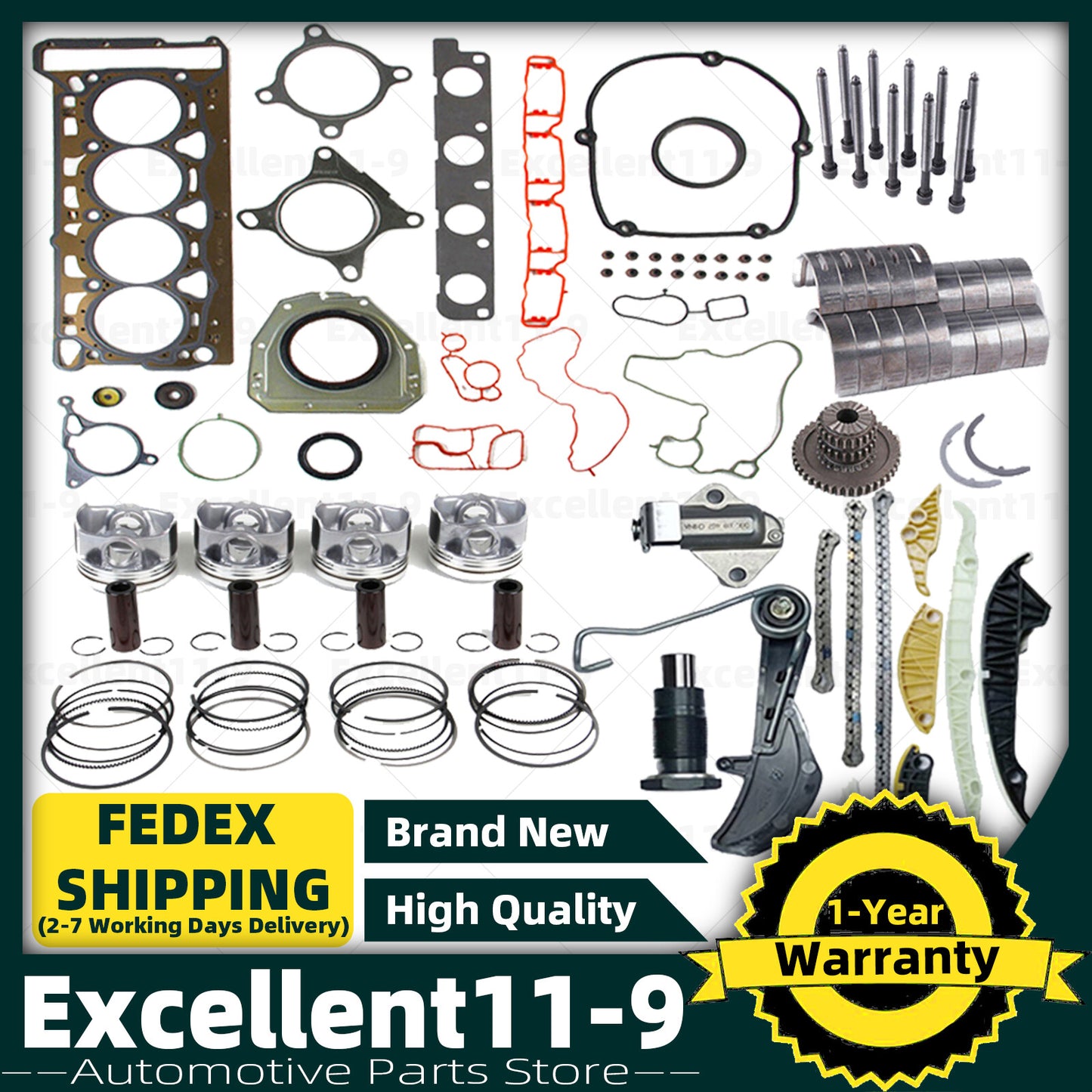 Engine rebuild and overhaul kit CDAA CDHA DHB Φ23 mm for Passat , for Audi A4, A5, TT 1.8T - n
