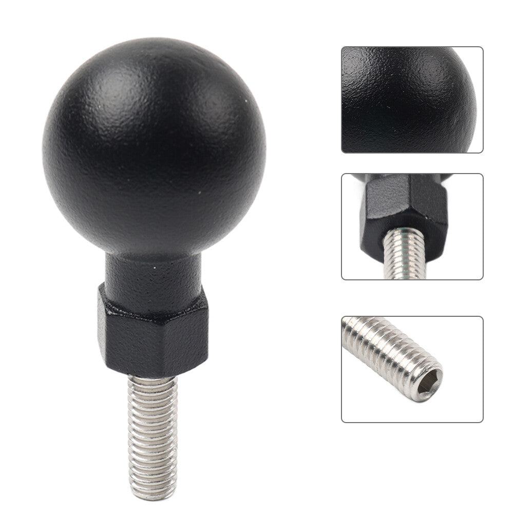 1x Universal Motorcycle Ball Head Base GPS Phone Holder Bracket Clamp Stand