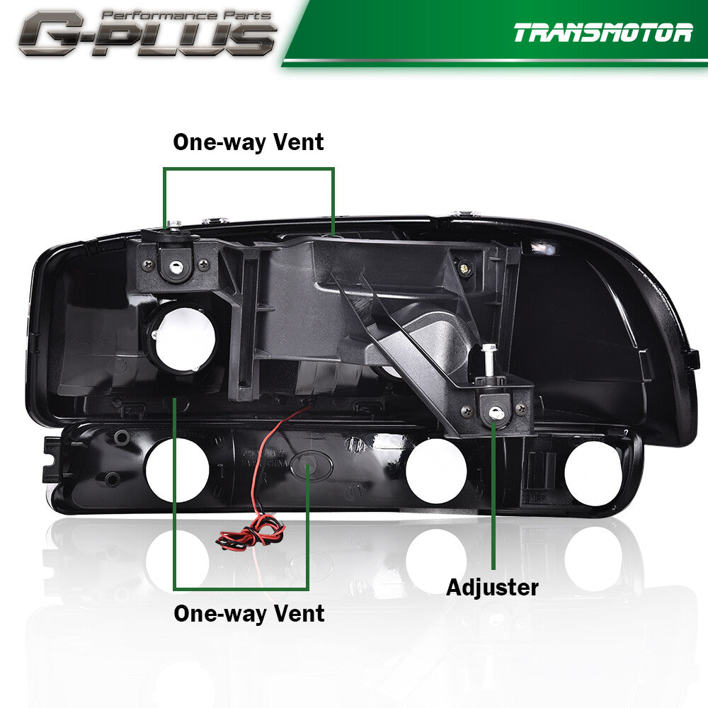 LED DRL Headlight with Bumper Signal Light Smoked Fits 99-07 for GMC for Sierra for Yukon - v