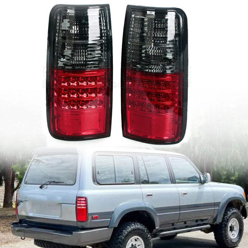 1Pair Rear Brake Lamp Tail Light 2PCS for Land Cruiser FJ80 1991-1997 v