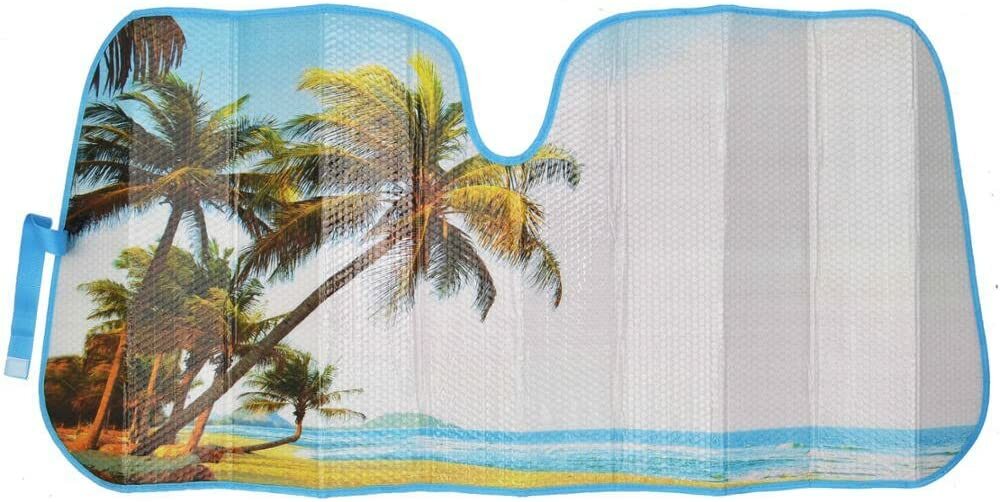 Car windshield sunshade, front window sunshade block, UV sunshade panel suitable for automobiles