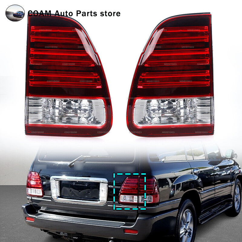 1 pair of rear brake stop lights/taillights suitable for Lexus LX470 2006-2007.