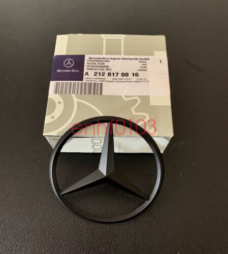Trunk Star Badge Matt Black Rear Cover Logo Badge for Mercedes C253 GLC 4MATIC AMG