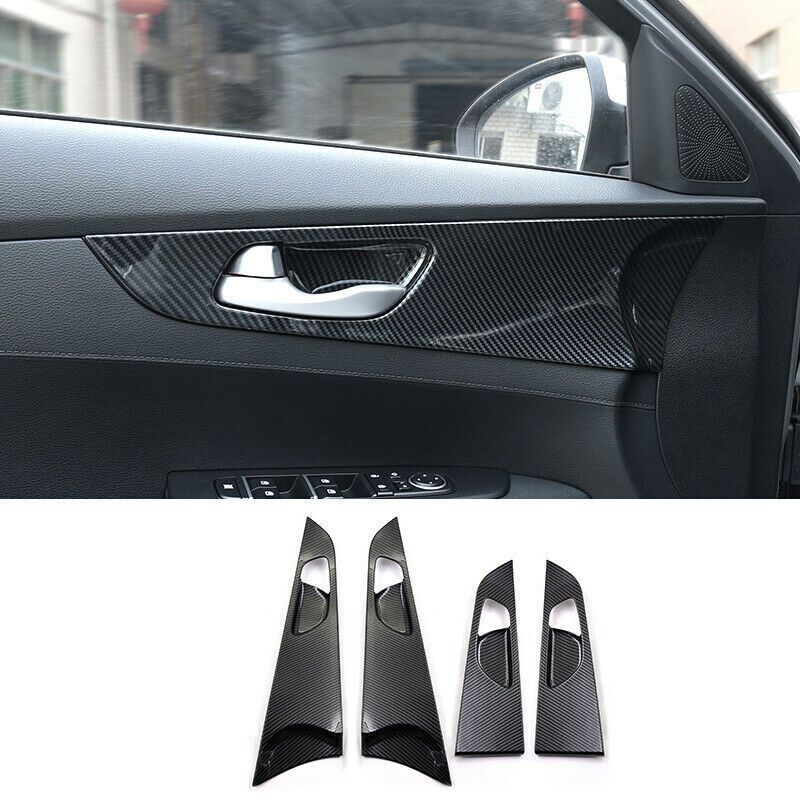 for Kia Forte 2019-2023 Carbon ABS Full Set Interior Decor Cover Kit Trim 18PC B n