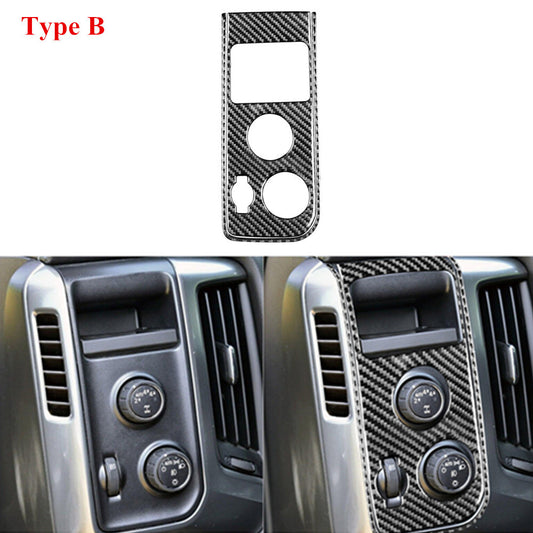 Carbon Fiber (2DR) Rear Door Control Cover For Colorado 2004-2012/ for Canyon 2005-12 v