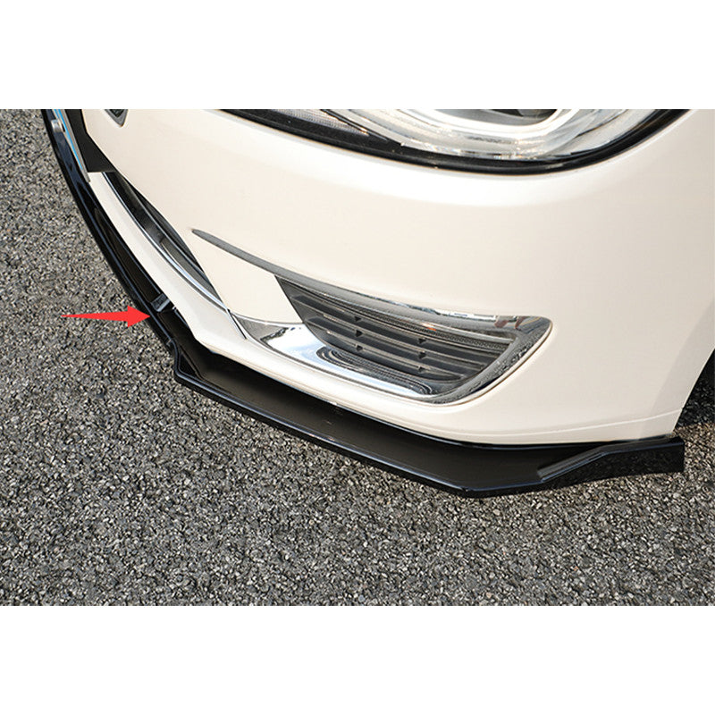 for Lincoln MKZ 2014-2020 Gloss Black Front Bumper Lip Spoiler Bodykit Refit 3P