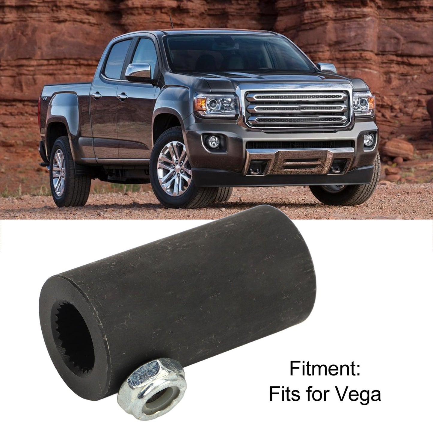Hot 9/16in26 Spline To 3/4in Round Smooth Steering Shaft Coupler Non Flex