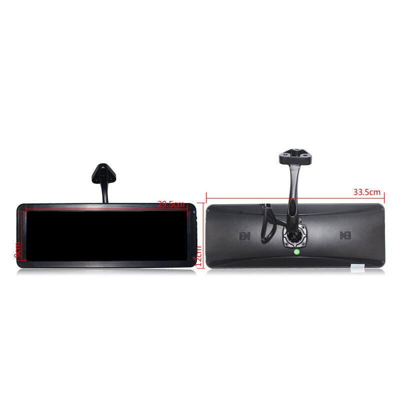 12.2-inch screen 9-36 volt truck backup camera reverse split monitor parking recorder - n