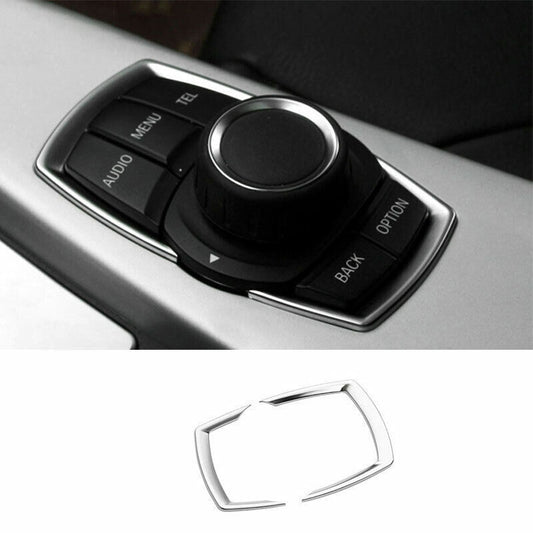 for BMW X1 F48 2016-22 ABS Silver Console Driving Mode Switch Button Frame Trim