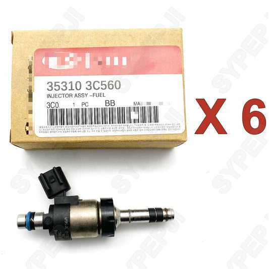 6X fuel injectors are suitable for Hyundai for Genesis Santa Fe Azera, for Kia K900 Sedona 35310-3C560