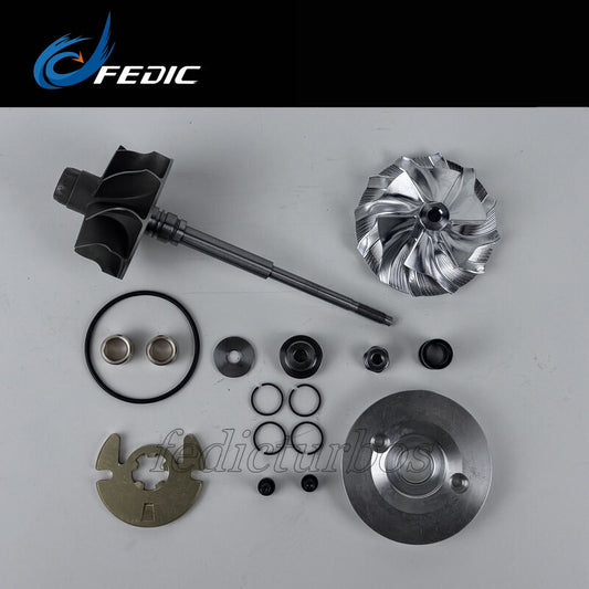 Turbo shaft and wheel + repair kit 54409880002 for Audi A3 Q3 S3 140HP 103Kw