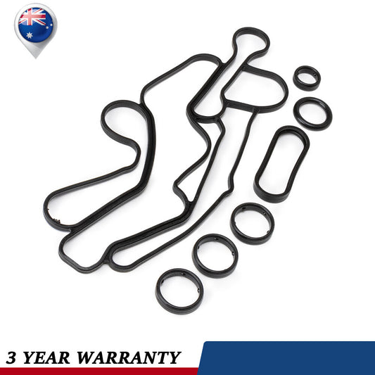 Black Oil Cooler Gasket Set LR061969 for LAND ROVER for RANGE ROVER 2016-2020 3.0L Q