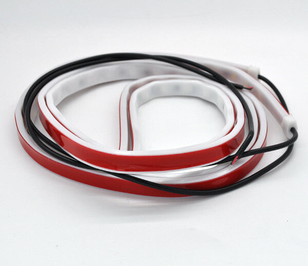 2x White+Red LED Strip Dynamic Flowing DoorCourtesy ambient Light for Mercedes v