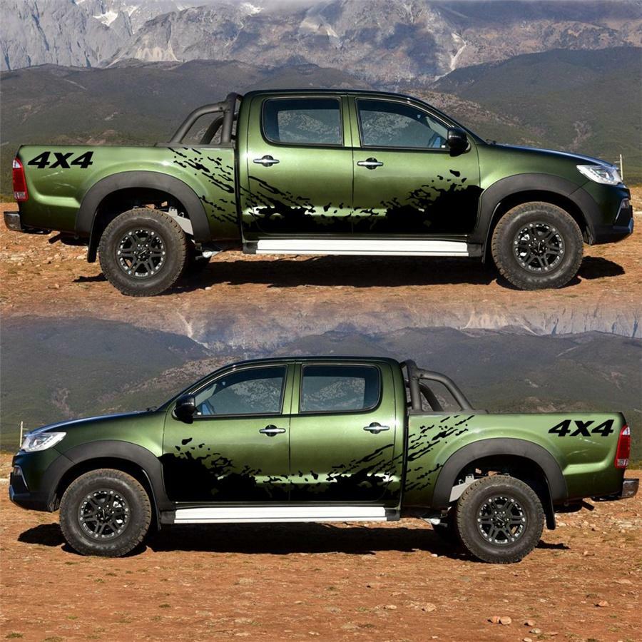 Car Side Skirt Door Racing Decal Mud Splash Graphic Vinyl Sticker Accessories