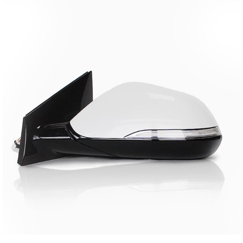 Left door mirror power folding thermal signal applicable to for Hyundai Sonata 2015 - 2018 White