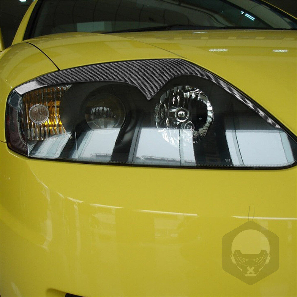 Carbon Fiber Headlight Eyelids Eyebrow Cover for Hyundai Tiburon Coupe 2003-2006