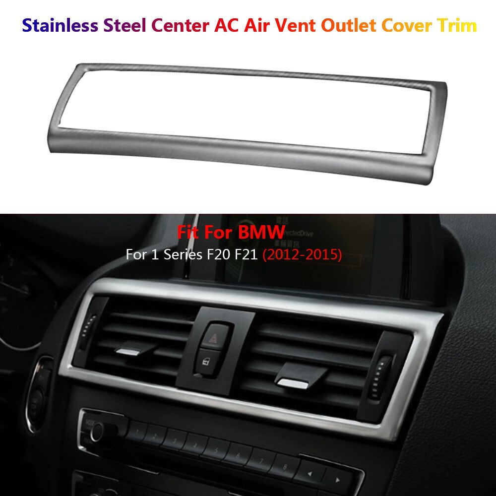 Stainless for BMW 1 Series F20 Car Center Console AC Air Vent Outlet Cover Trim