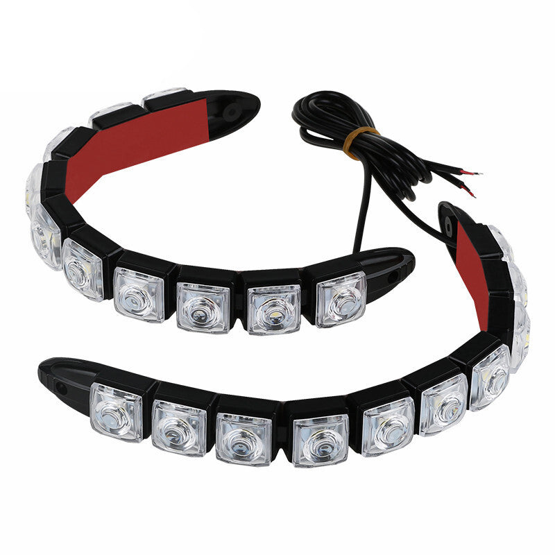 12V 10 LED Daytime Running Light DRL Car Fog Day Driving Lamp Lights 2PCS US Set v