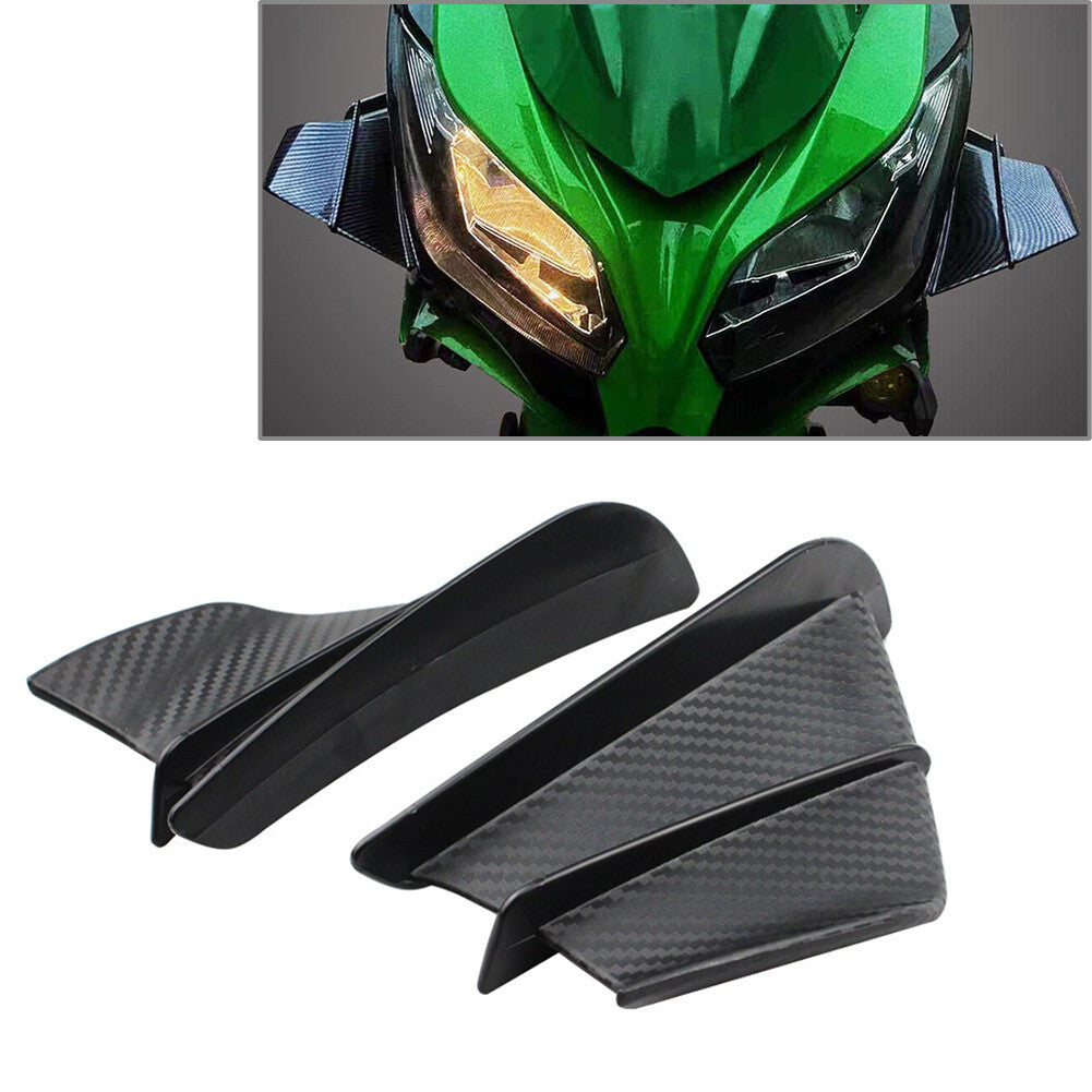 Universal Motorcycle Winglet Aerodynamic Wing Kit Spoiler for HONDA Matte Black